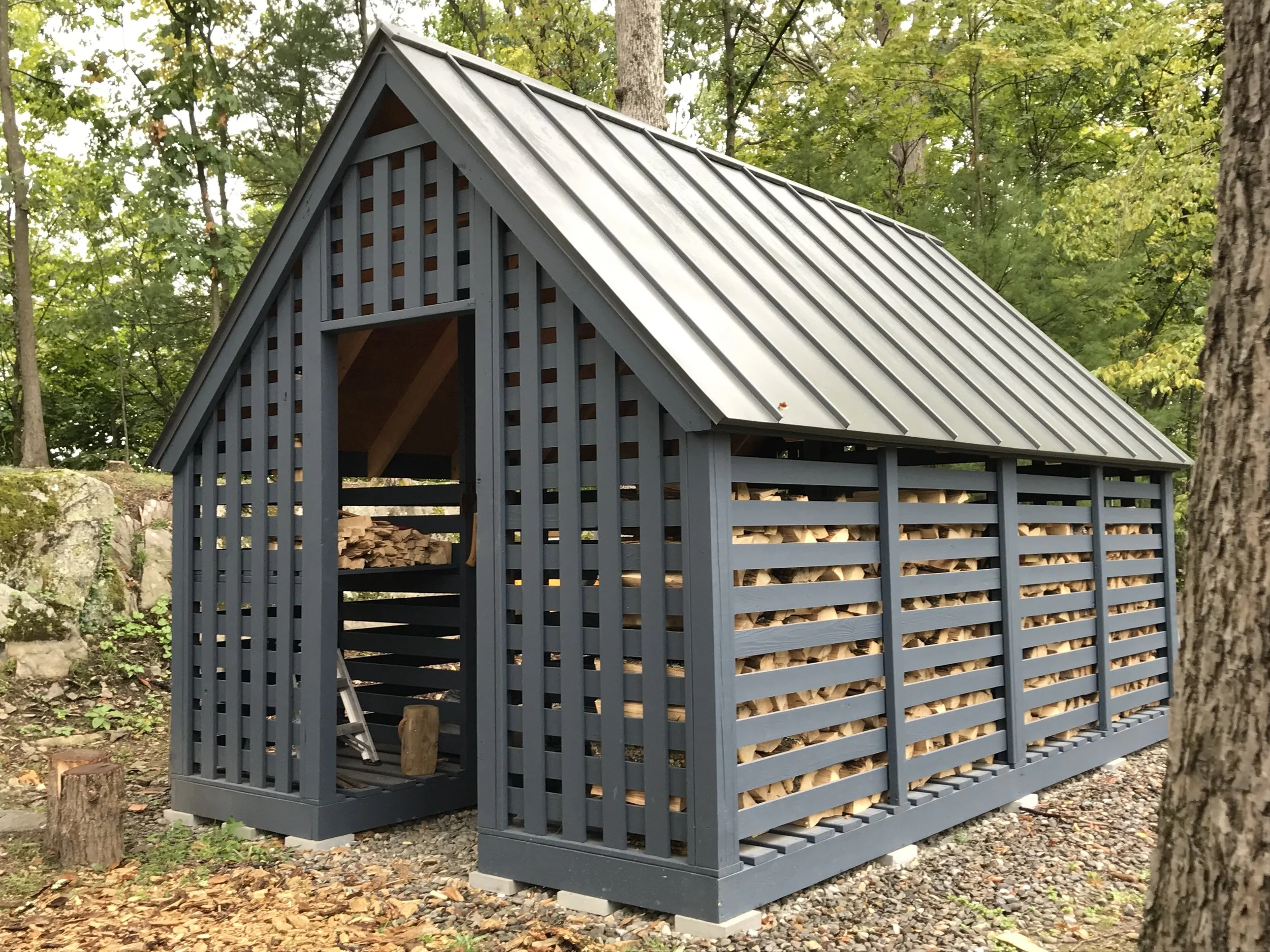 Glenn s Sheds Quality firewood sheds and plans built to last